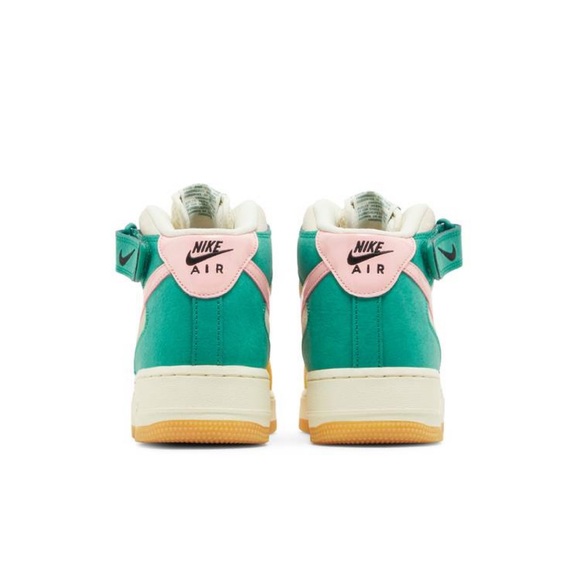 Nike Air Force 1 Mid NH Coconut Milk/Bleached Coral Mn Vivid Sulfur Rush Orange - Picture 7 of 16